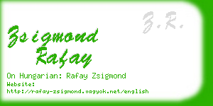 zsigmond rafay business card